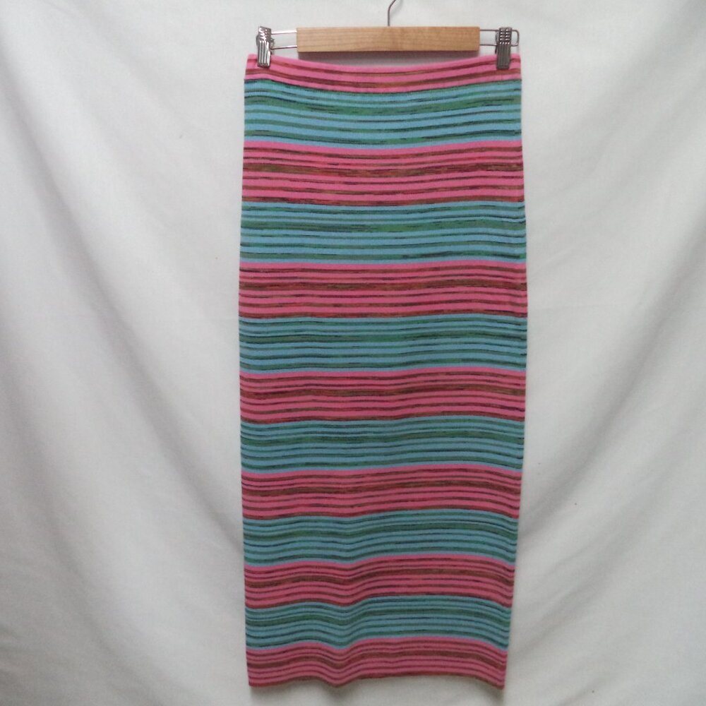 Derek Lam 10 Crosby Riviera knit striped maxi skirt long Size Sz Large Lg L
